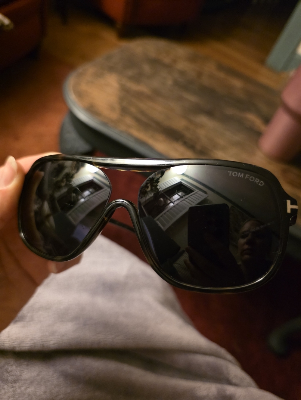 Tom Ford Robert TF442 52V Robert 59mm Brown Havana Black Aviator Sunglas